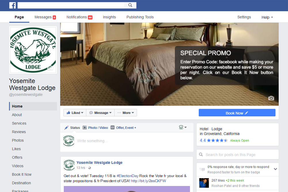 Facebook marketing for hotels